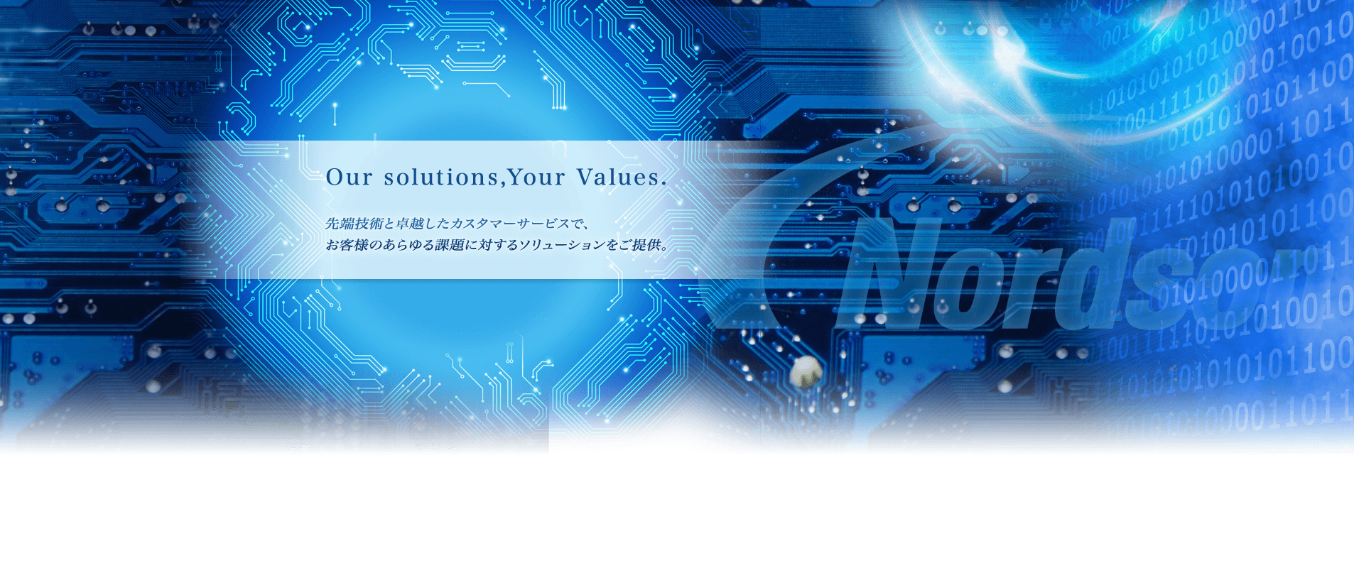 Our solutions,Your Values.
